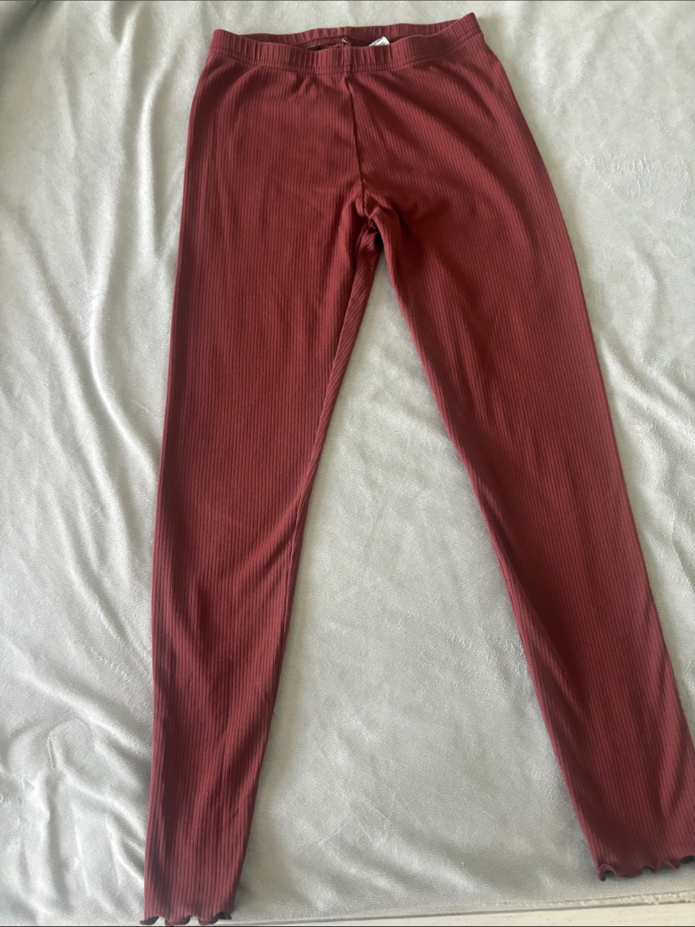 Old Navy Girls Ribbed Maroon Leggings
